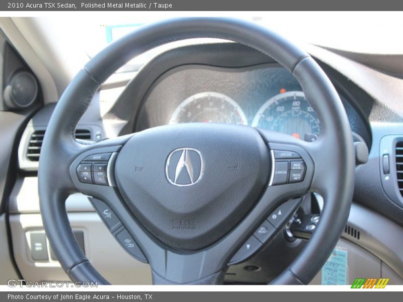 Polished Metal Metallic / Taupe 2010 Acura TSX Sedan