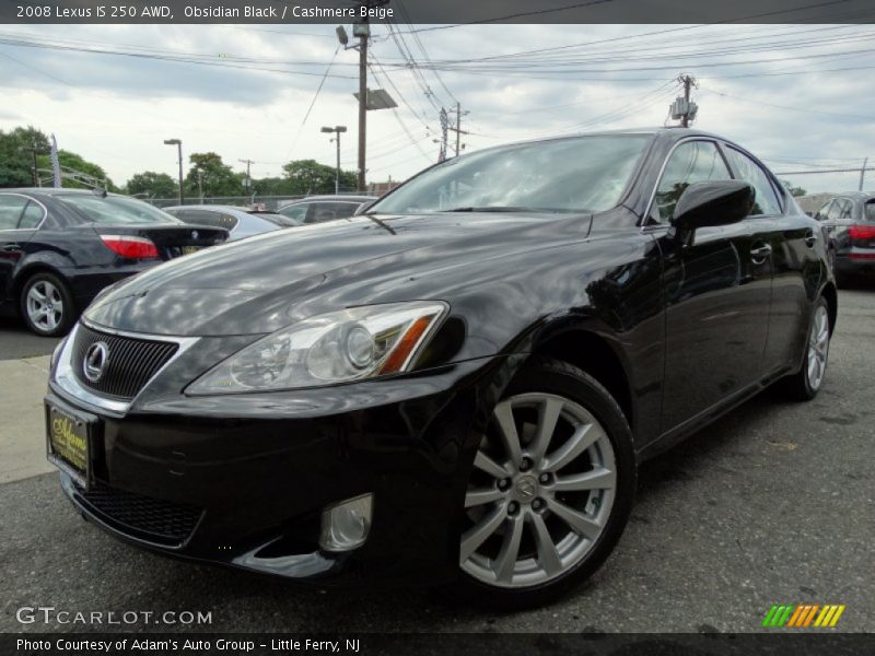 Obsidian Black / Cashmere Beige 2008 Lexus IS 250 AWD