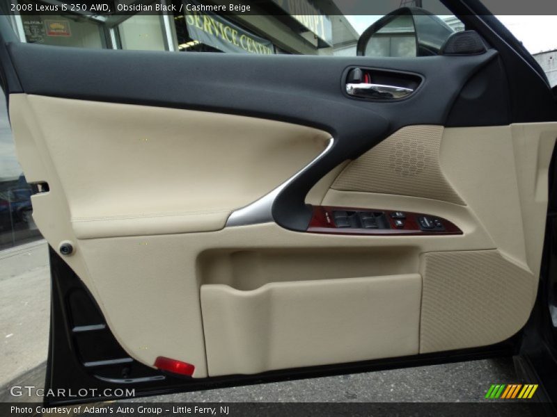 Obsidian Black / Cashmere Beige 2008 Lexus IS 250 AWD