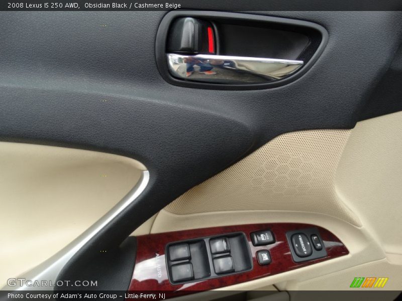 Obsidian Black / Cashmere Beige 2008 Lexus IS 250 AWD