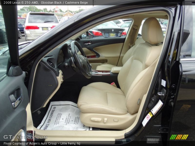 Obsidian Black / Cashmere Beige 2008 Lexus IS 250 AWD