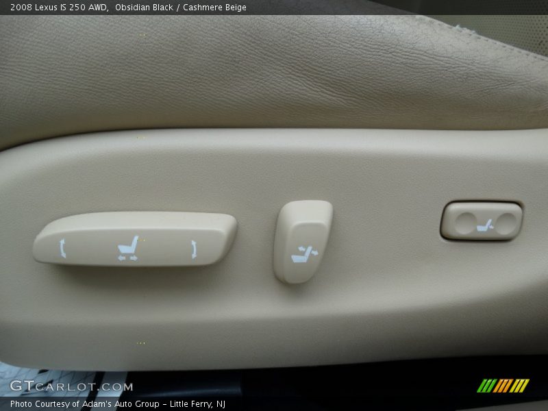 Obsidian Black / Cashmere Beige 2008 Lexus IS 250 AWD
