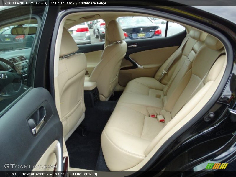 Obsidian Black / Cashmere Beige 2008 Lexus IS 250 AWD