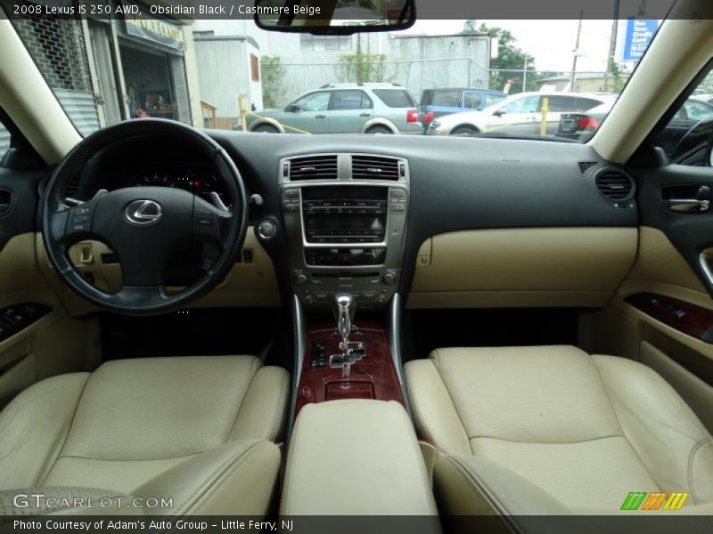 Obsidian Black / Cashmere Beige 2008 Lexus IS 250 AWD