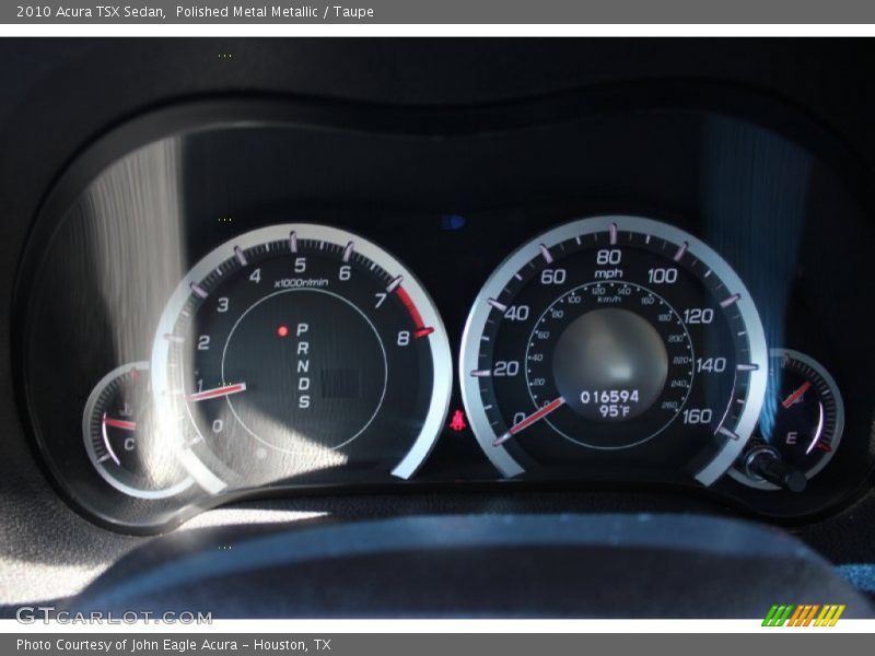 Polished Metal Metallic / Taupe 2010 Acura TSX Sedan