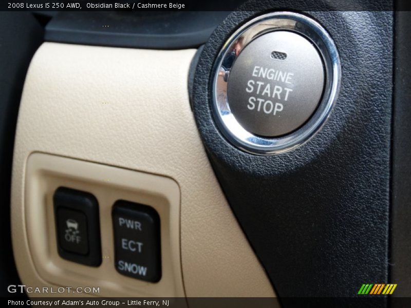 Obsidian Black / Cashmere Beige 2008 Lexus IS 250 AWD
