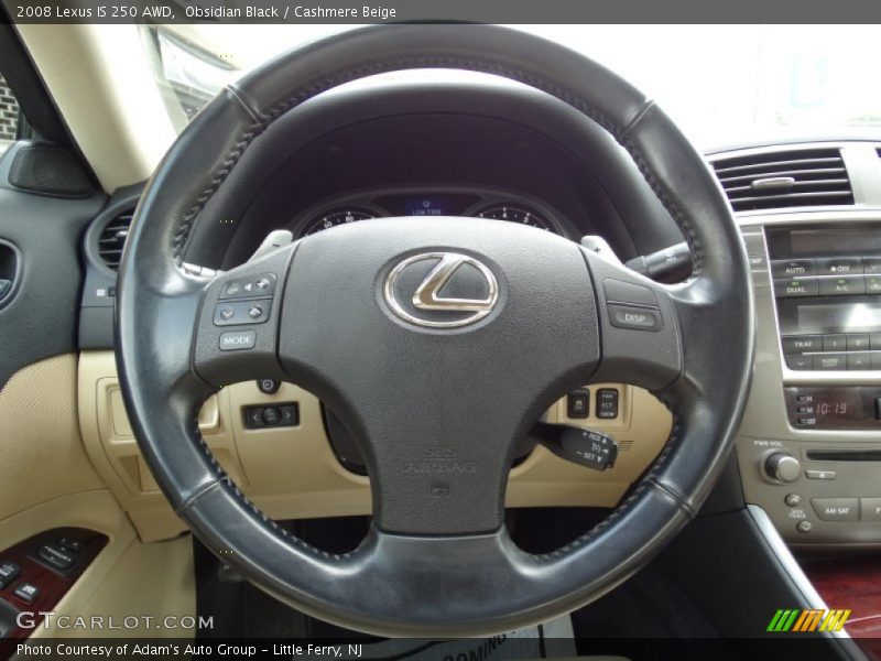 Obsidian Black / Cashmere Beige 2008 Lexus IS 250 AWD
