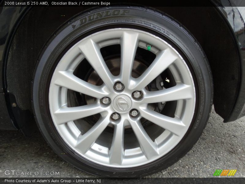 Obsidian Black / Cashmere Beige 2008 Lexus IS 250 AWD