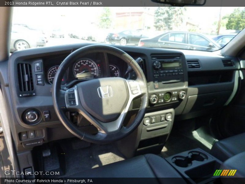 Crystal Black Pearl / Black 2013 Honda Ridgeline RTL
