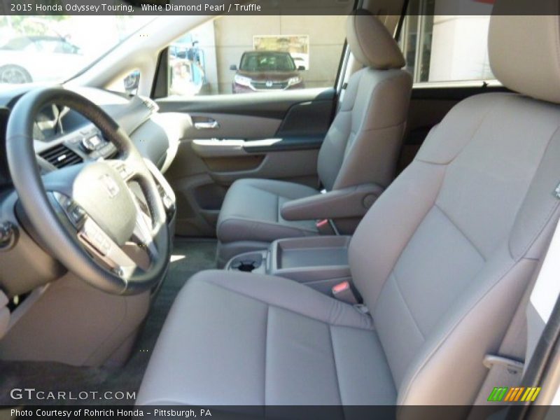 White Diamond Pearl / Truffle 2015 Honda Odyssey Touring