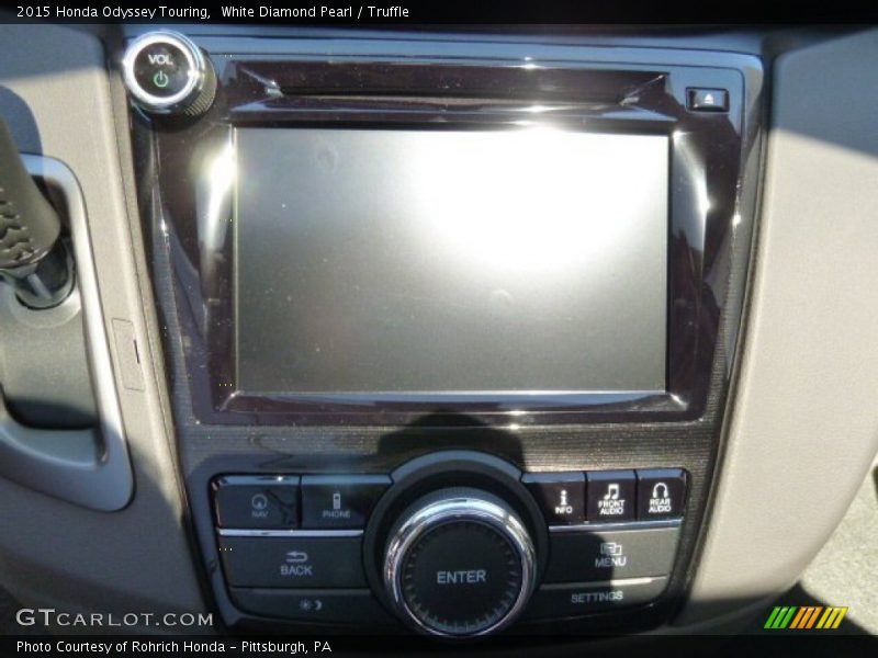 White Diamond Pearl / Truffle 2015 Honda Odyssey Touring