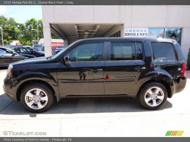 Crystal Black Pearl / Gray 2015 Honda Pilot EX-L