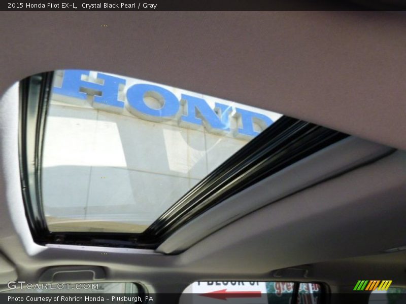 Crystal Black Pearl / Gray 2015 Honda Pilot EX-L
