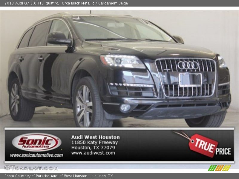 Orca Black Metallic / Cardamom Beige 2013 Audi Q7 3.0 TFSI quattro