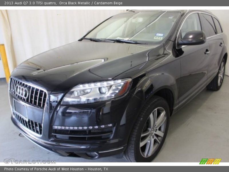 Orca Black Metallic / Cardamom Beige 2013 Audi Q7 3.0 TFSI quattro