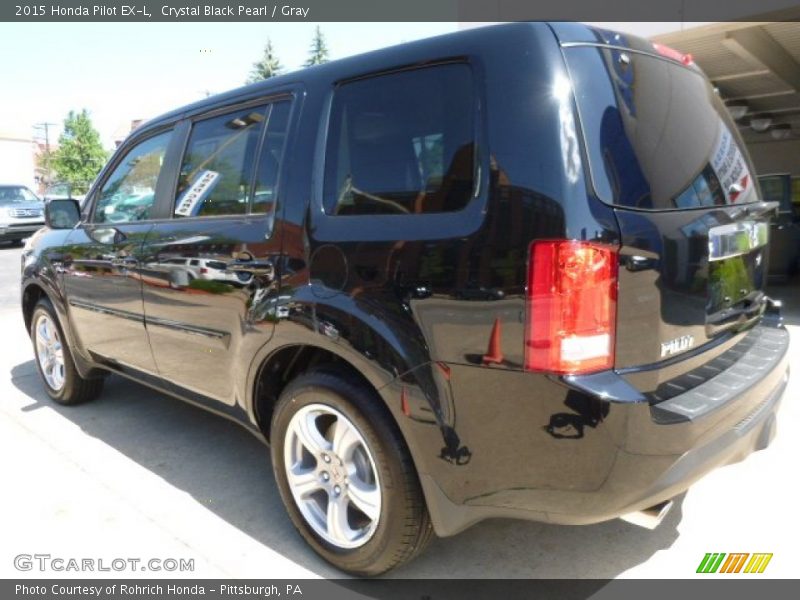 Crystal Black Pearl / Gray 2015 Honda Pilot EX-L