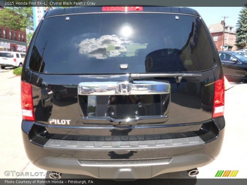 Crystal Black Pearl / Gray 2015 Honda Pilot EX-L