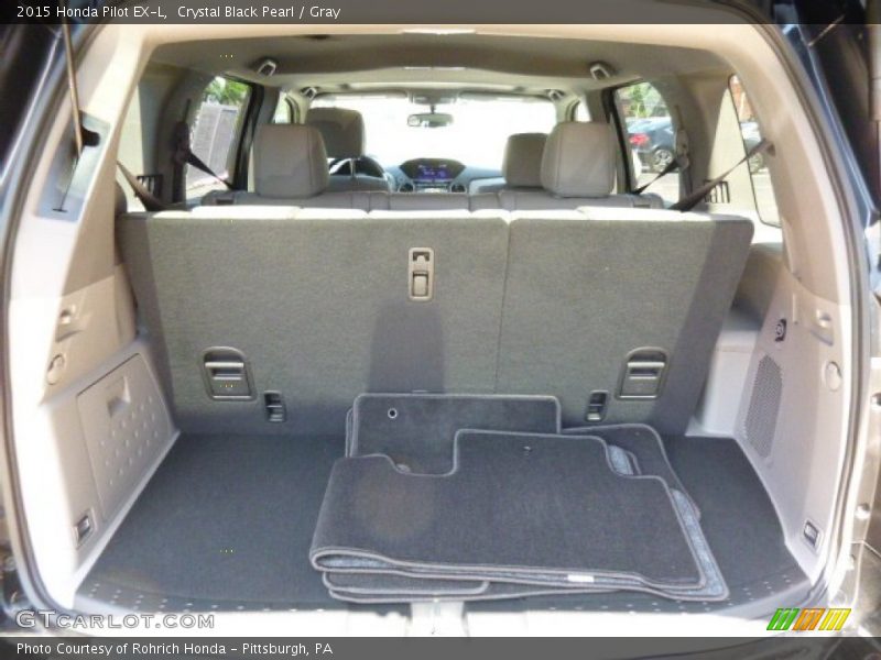 Crystal Black Pearl / Gray 2015 Honda Pilot EX-L