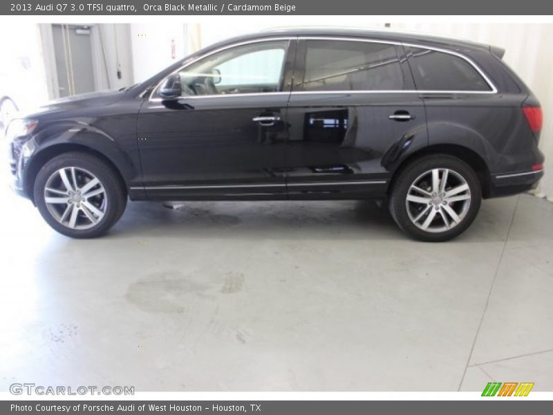 Orca Black Metallic / Cardamom Beige 2013 Audi Q7 3.0 TFSI quattro