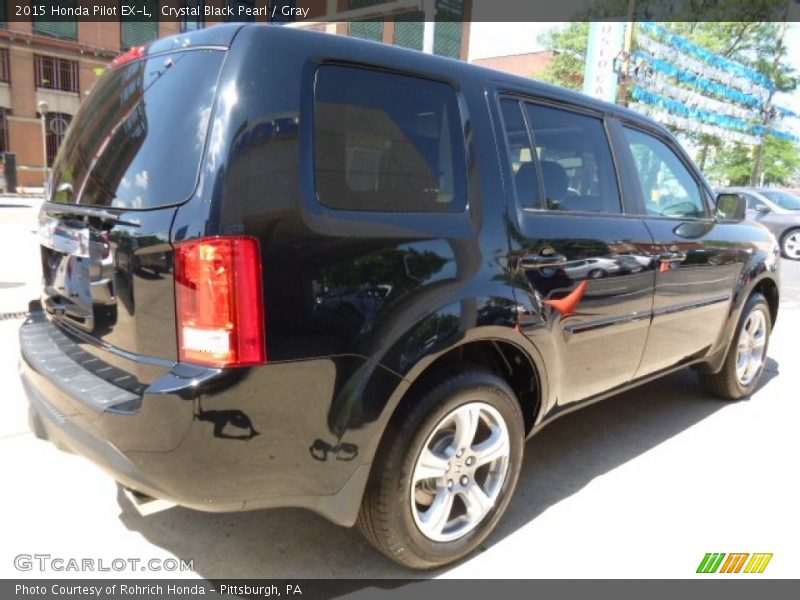 Crystal Black Pearl / Gray 2015 Honda Pilot EX-L
