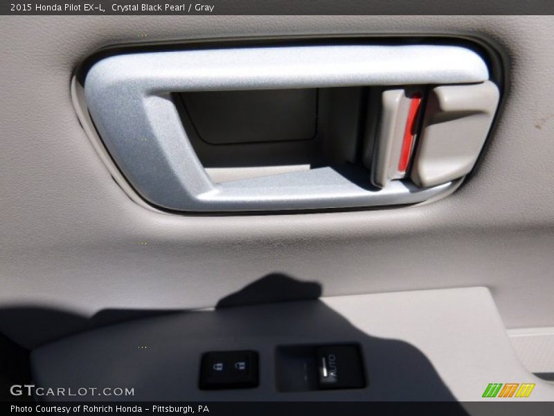 Crystal Black Pearl / Gray 2015 Honda Pilot EX-L
