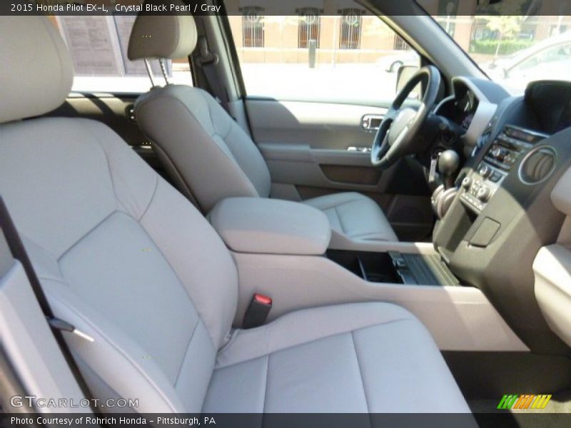 Crystal Black Pearl / Gray 2015 Honda Pilot EX-L
