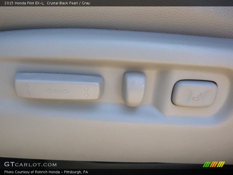 Crystal Black Pearl / Gray 2015 Honda Pilot EX-L