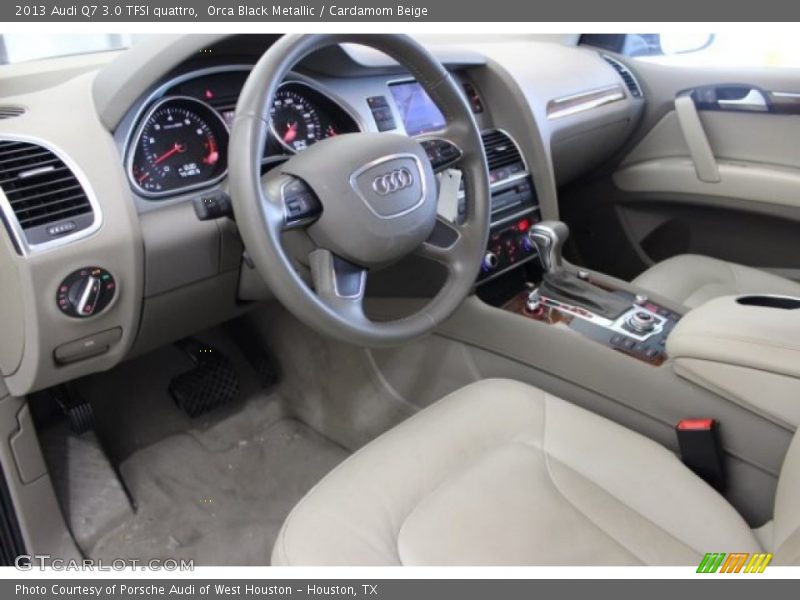 Orca Black Metallic / Cardamom Beige 2013 Audi Q7 3.0 TFSI quattro