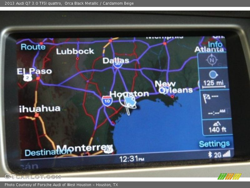 Orca Black Metallic / Cardamom Beige 2013 Audi Q7 3.0 TFSI quattro