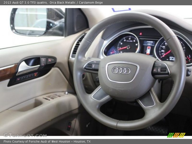 Orca Black Metallic / Cardamom Beige 2013 Audi Q7 3.0 TFSI quattro