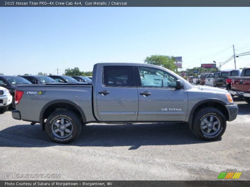 Gun Metallic / Charcoal 2015 Nissan Titan PRO-4X Crew Cab 4x4