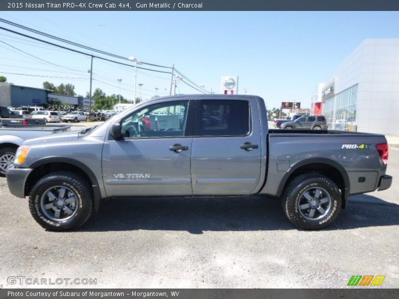 Gun Metallic / Charcoal 2015 Nissan Titan PRO-4X Crew Cab 4x4