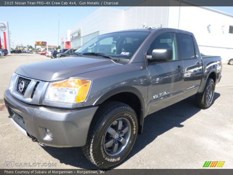 Gun Metallic / Charcoal 2015 Nissan Titan PRO-4X Crew Cab 4x4