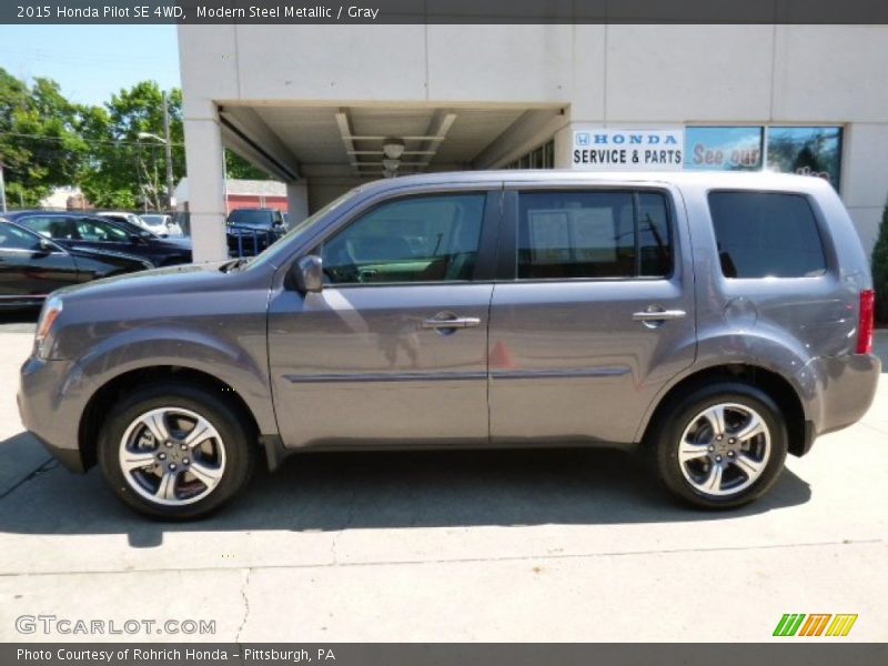 Modern Steel Metallic / Gray 2015 Honda Pilot SE 4WD