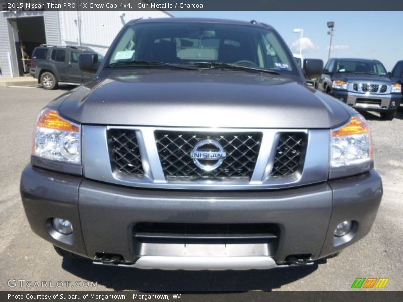 Gun Metallic / Charcoal 2015 Nissan Titan PRO-4X Crew Cab 4x4