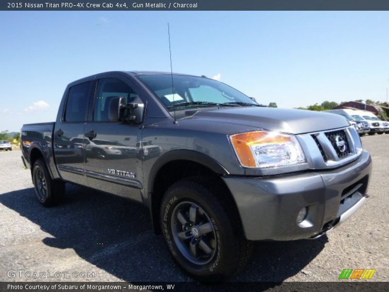 Gun Metallic / Charcoal 2015 Nissan Titan PRO-4X Crew Cab 4x4