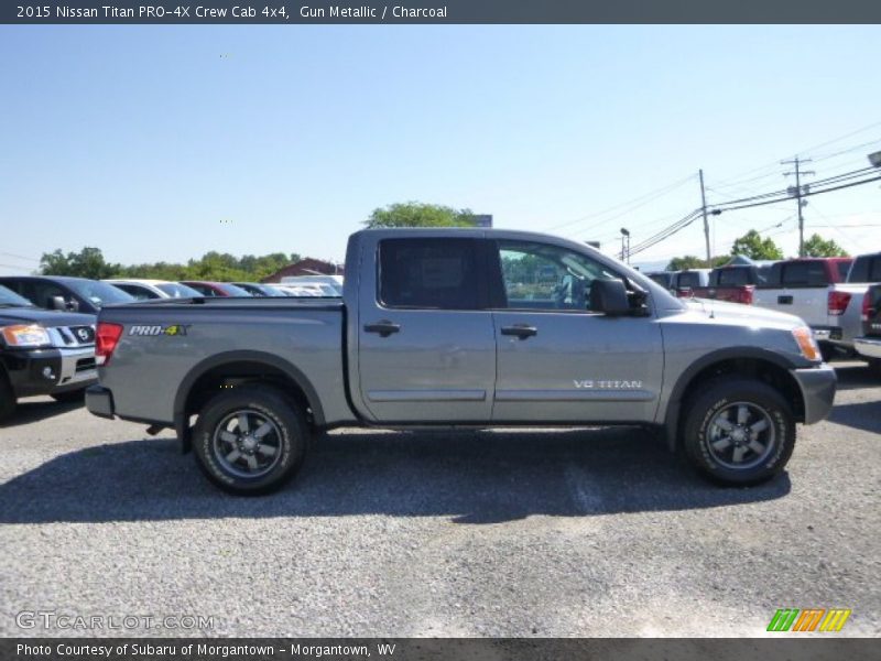 Gun Metallic / Charcoal 2015 Nissan Titan PRO-4X Crew Cab 4x4