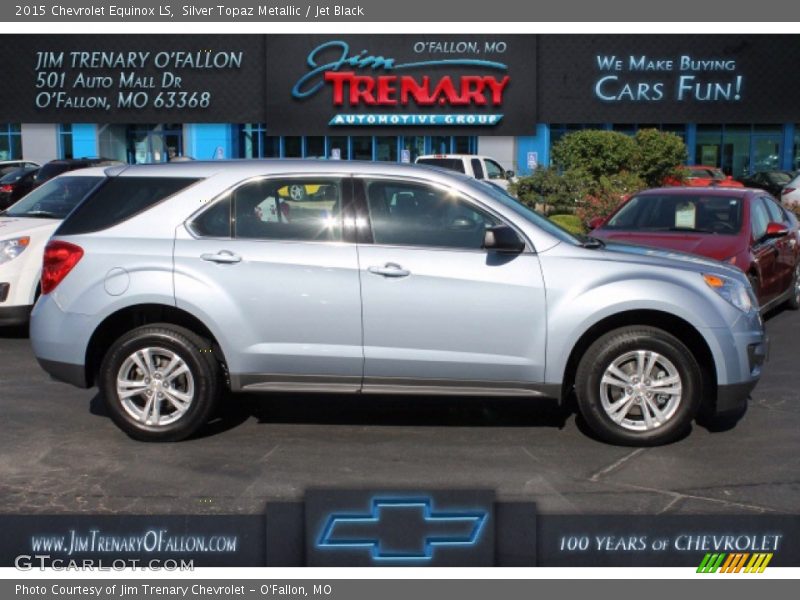 Silver Topaz Metallic / Jet Black 2015 Chevrolet Equinox LS