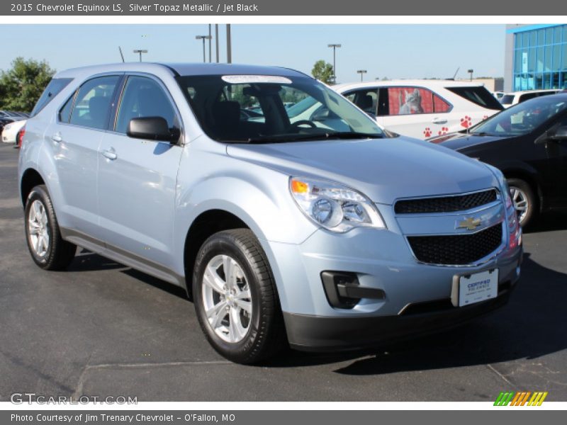 Silver Topaz Metallic / Jet Black 2015 Chevrolet Equinox LS