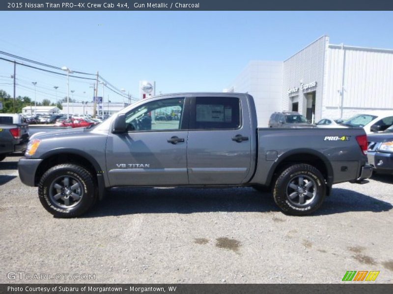 Gun Metallic / Charcoal 2015 Nissan Titan PRO-4X Crew Cab 4x4