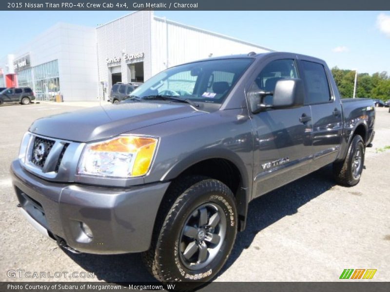 Gun Metallic / Charcoal 2015 Nissan Titan PRO-4X Crew Cab 4x4