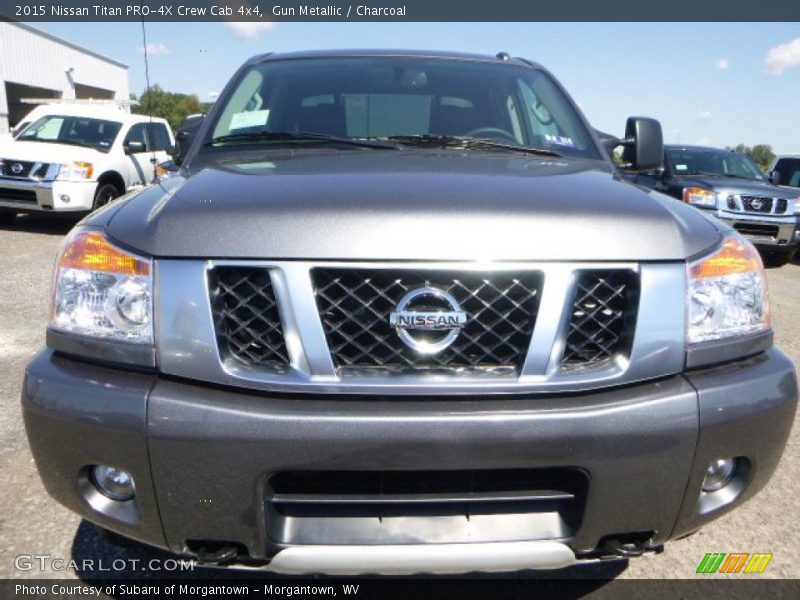 Gun Metallic / Charcoal 2015 Nissan Titan PRO-4X Crew Cab 4x4