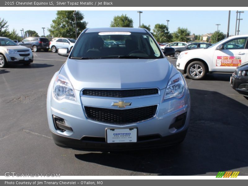 Silver Topaz Metallic / Jet Black 2015 Chevrolet Equinox LS