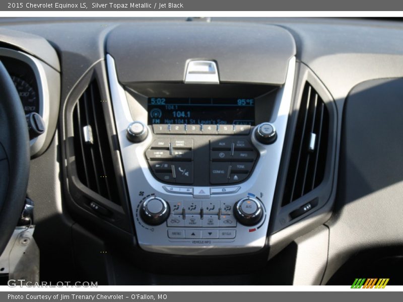 Silver Topaz Metallic / Jet Black 2015 Chevrolet Equinox LS