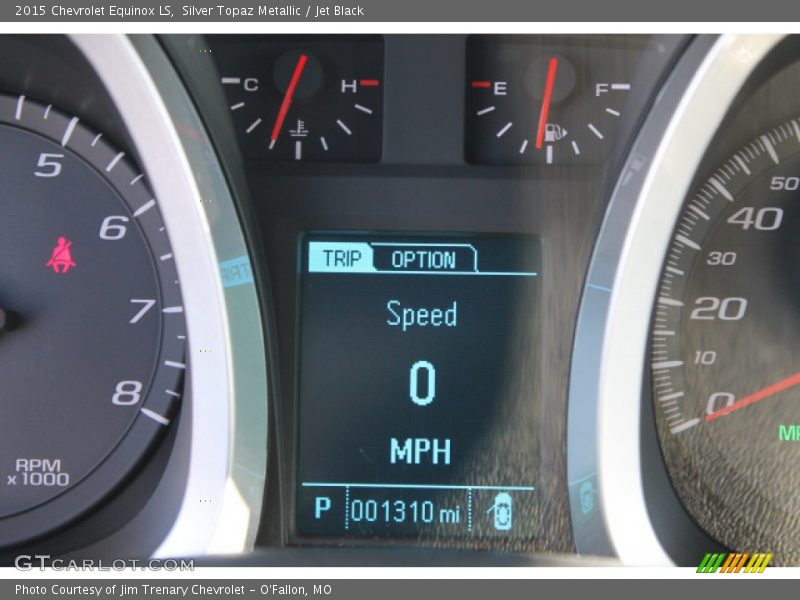 Silver Topaz Metallic / Jet Black 2015 Chevrolet Equinox LS