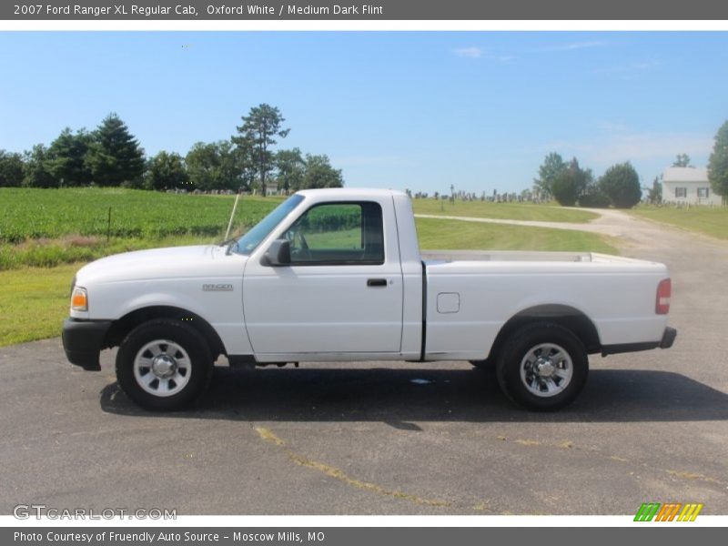 Oxford White / Medium Dark Flint 2007 Ford Ranger XL Regular Cab