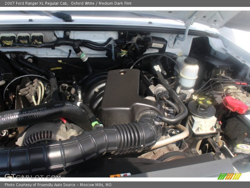 Oxford White / Medium Dark Flint 2007 Ford Ranger XL Regular Cab
