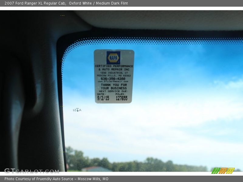 Oxford White / Medium Dark Flint 2007 Ford Ranger XL Regular Cab