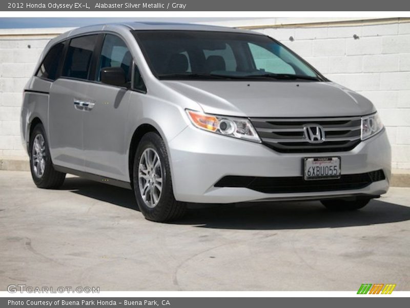 Alabaster Silver Metallic / Gray 2012 Honda Odyssey EX-L