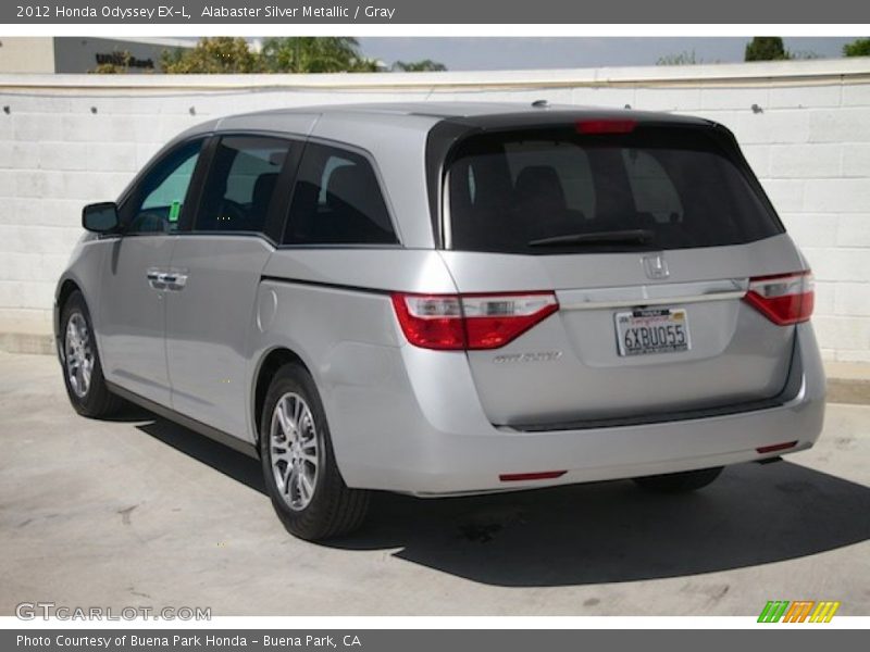 Alabaster Silver Metallic / Gray 2012 Honda Odyssey EX-L
